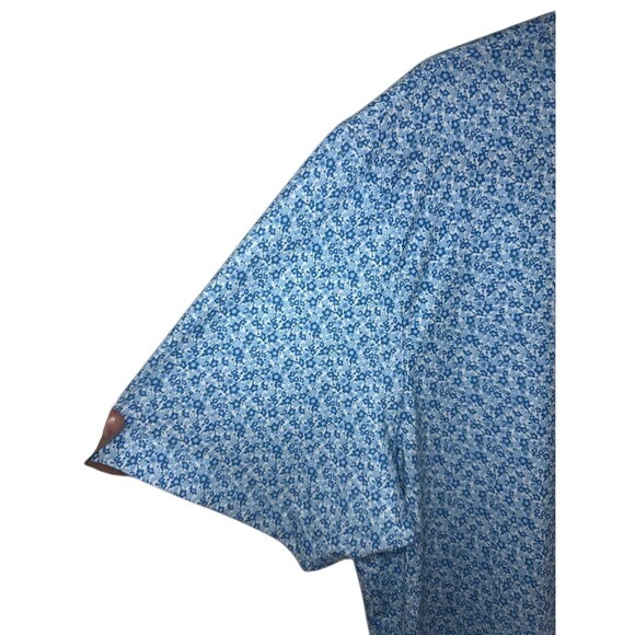 Johnnie-O Men's Floral UPF 50 Short Sleeve Polo Shirt  Large - Picture 2 of 5